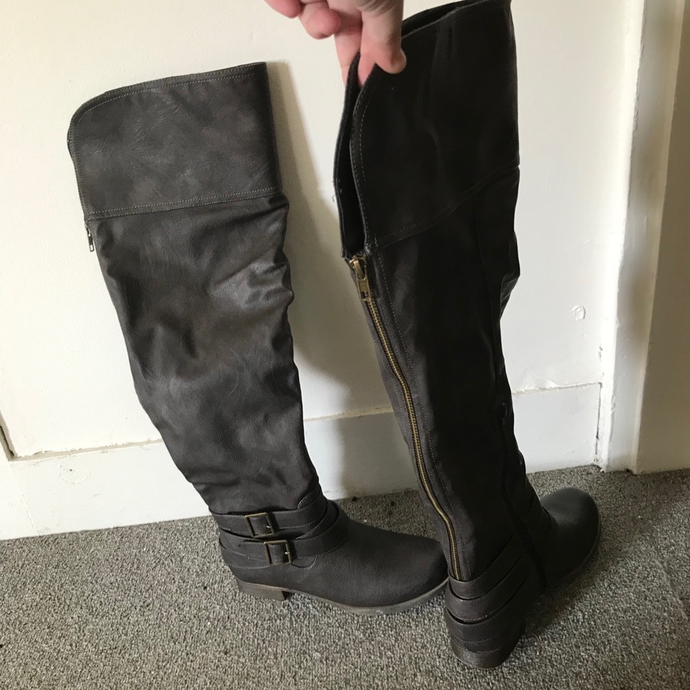 Justfab 7.5 over the knee boots.. never worn